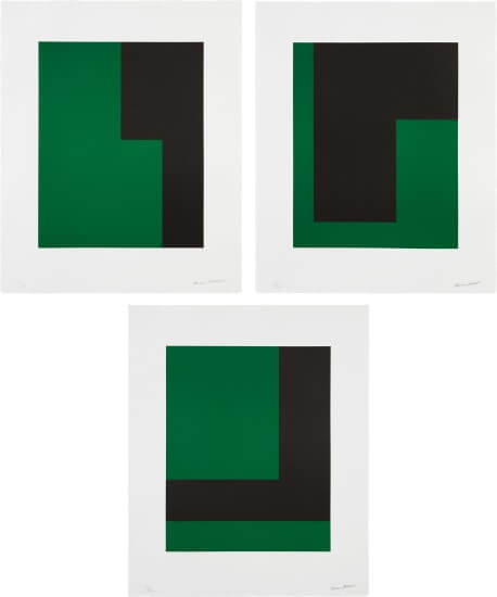 Carmen Herrera Verde y Negro (Green and Black)2017  USD 27,940